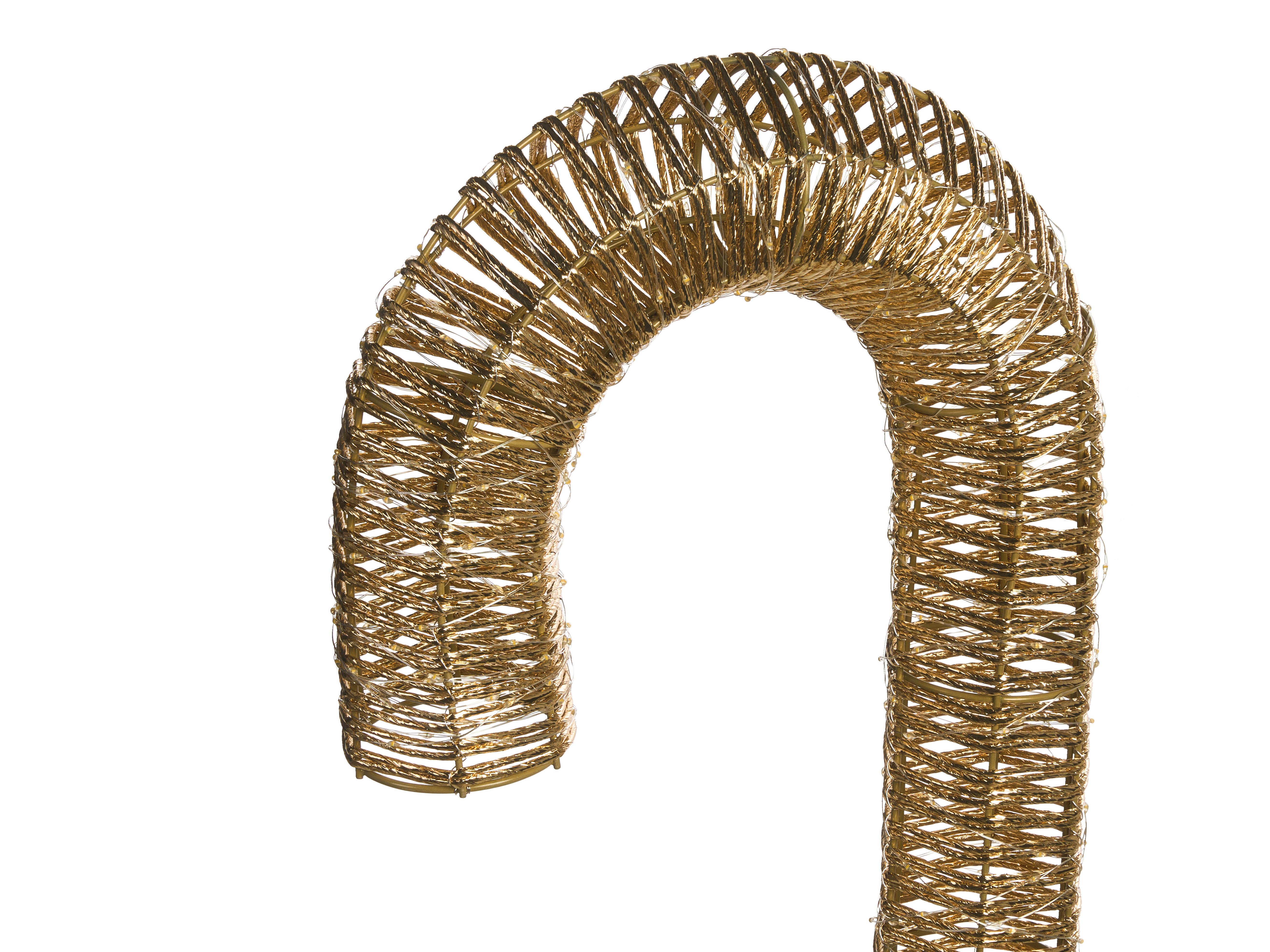 Buitendecoratie LED HOLMAVIK Zuurstok 74 cm Goud