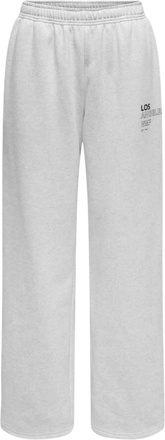 ONLY ONLDAZE STRAIGHT PRINT PANT SWT Grå