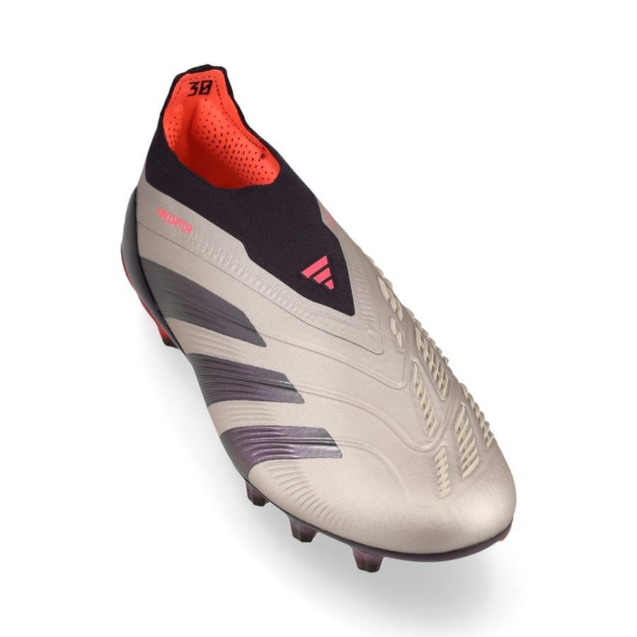 adidas Predator Elite Laceless AG Vivid Horizon - Argenté/Aurora Black/Turbo