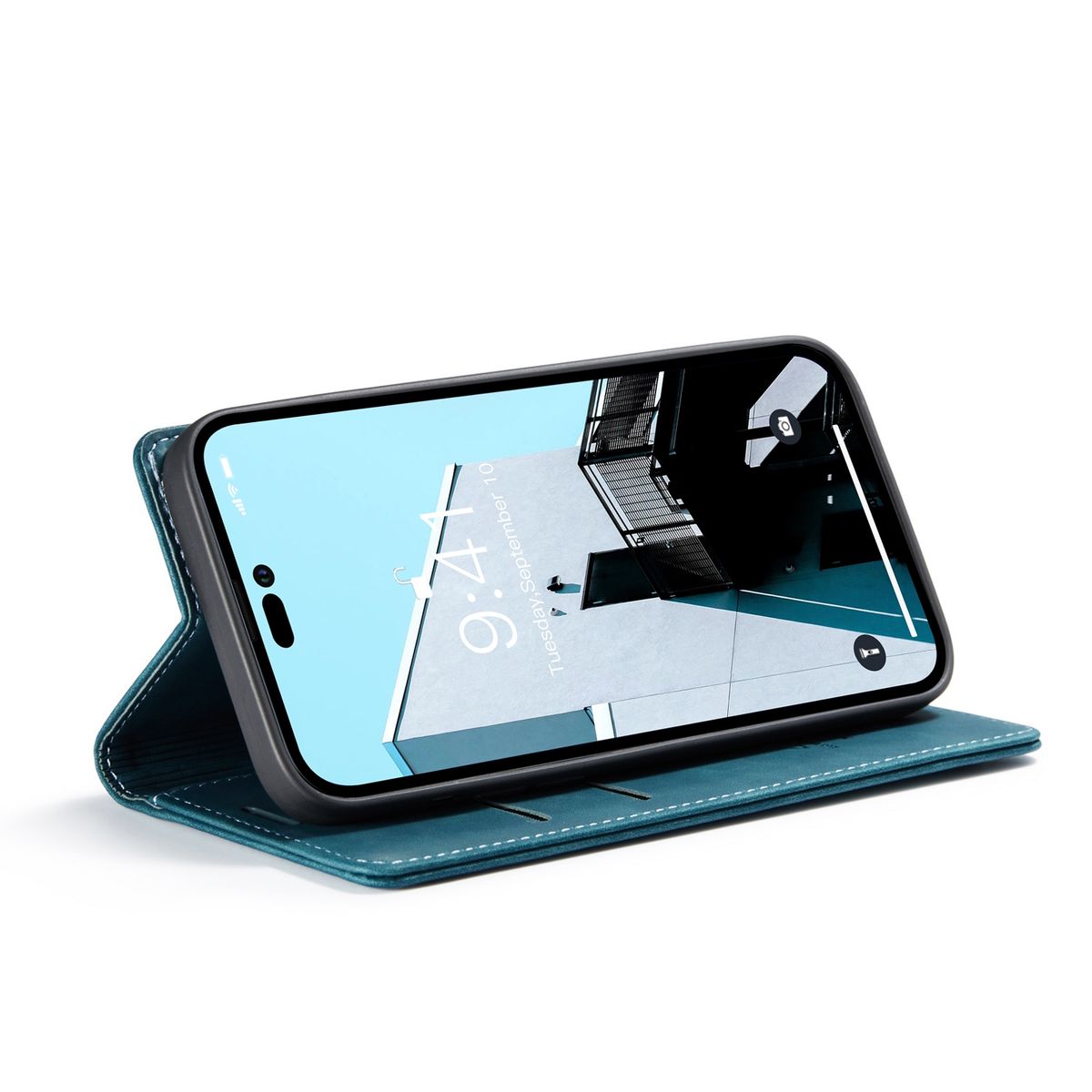 Schutz Handy Hülle für Apple iPhone 15 Pro Max Case Cover Tasche Wallet Etuis