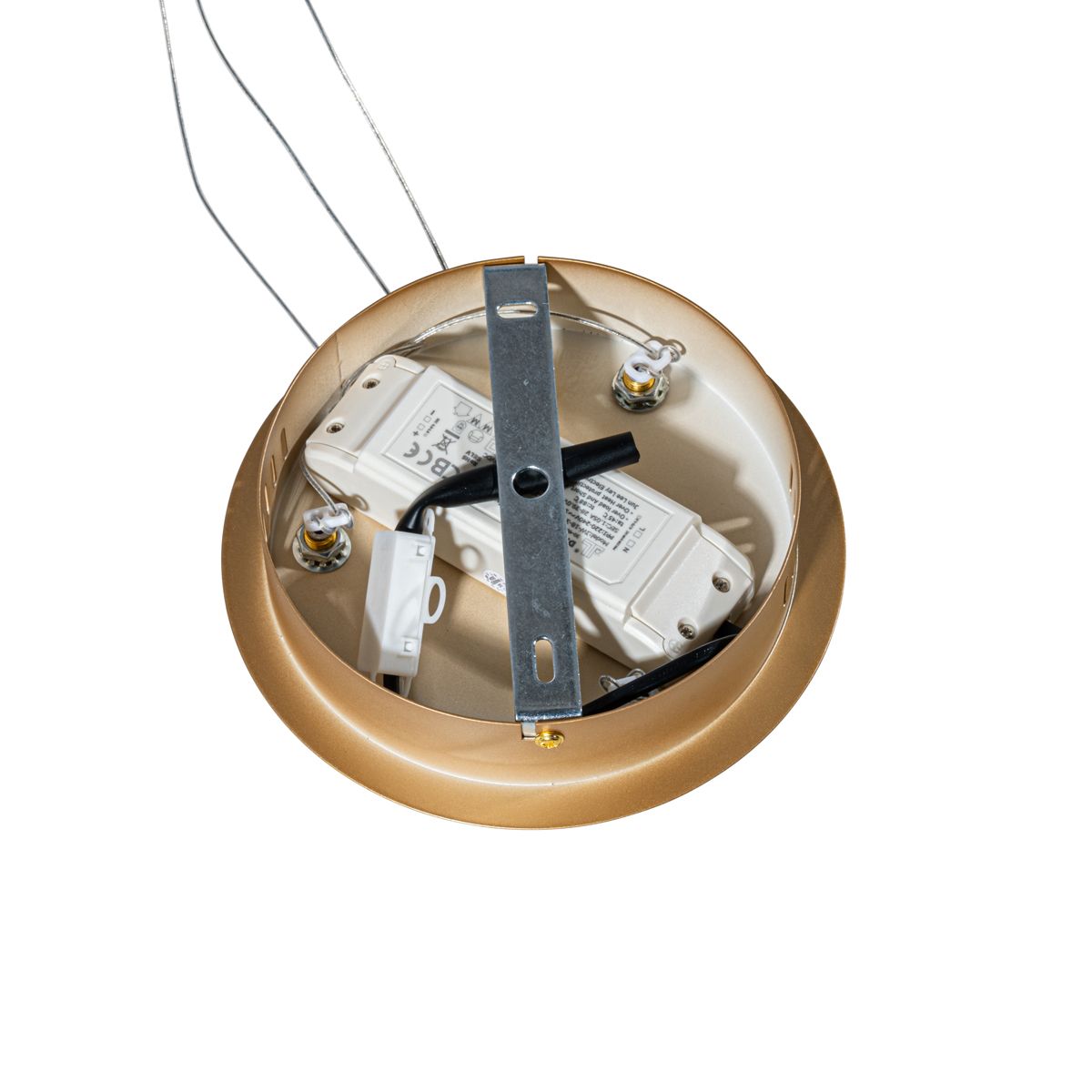 Hanglamp goud 60cm incl. LED 3-staps dimbaar - Girello