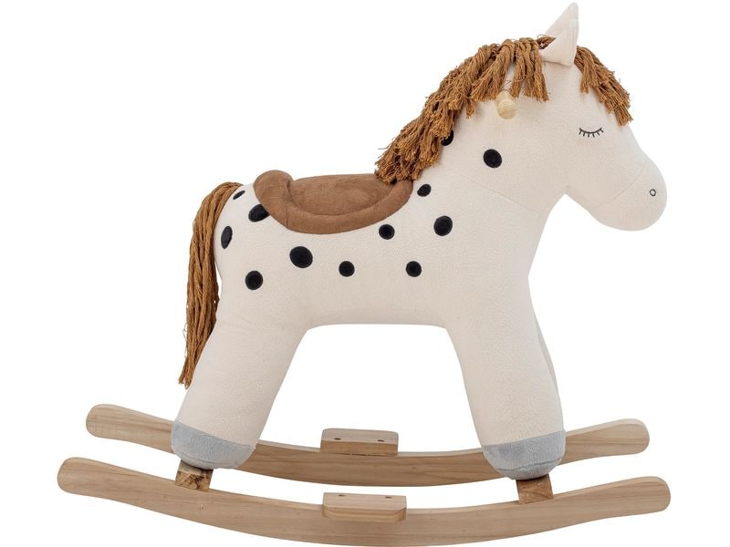Bloomingville Schaukelpferd Merlen Weiss Schaukelspielzeug