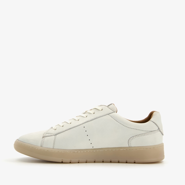 Hush Puppies leren heren sneakers wit