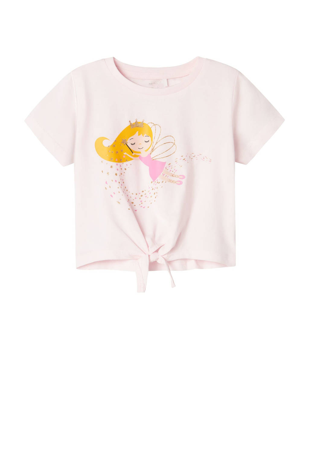 NAME IT T-shirt NMFKIKATIE met printopdruk zachtroze