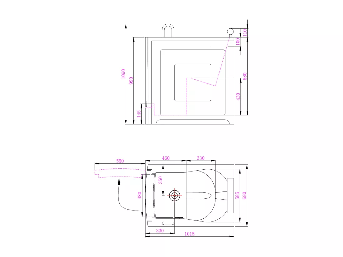 Baignoire balnéo avec porte - 1 place assise - 220L - 101,5 x 69 x 99 cm - BARUVA