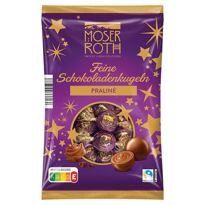 MOSER ROTH Premium Schokokugeln 150 g, Praline