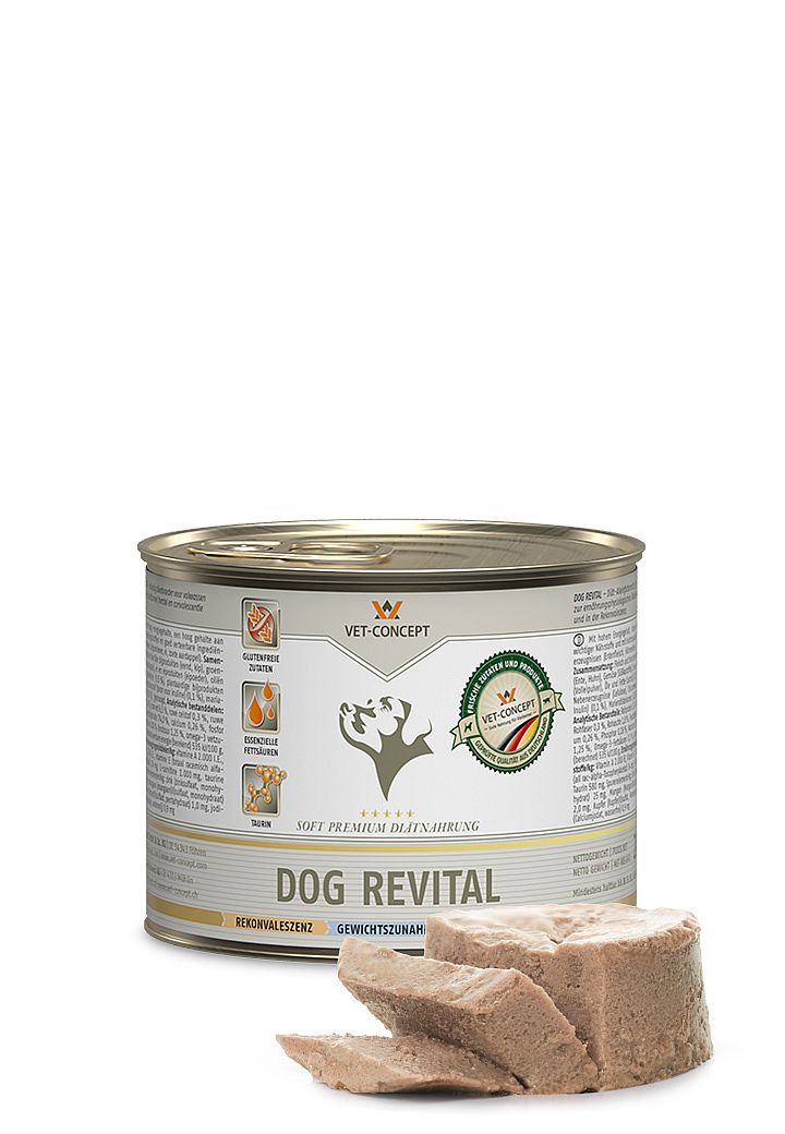 Vet-Concept Revital Natvoer Hond - herstel (convalescence) en gewichtstoename 6 x 200 gram | 12732