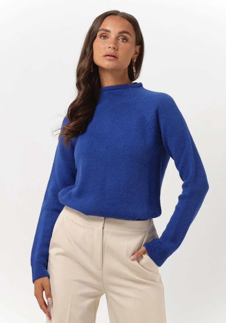 ANOTHER LABEL blauwe another label trui mace knitted pull l/s