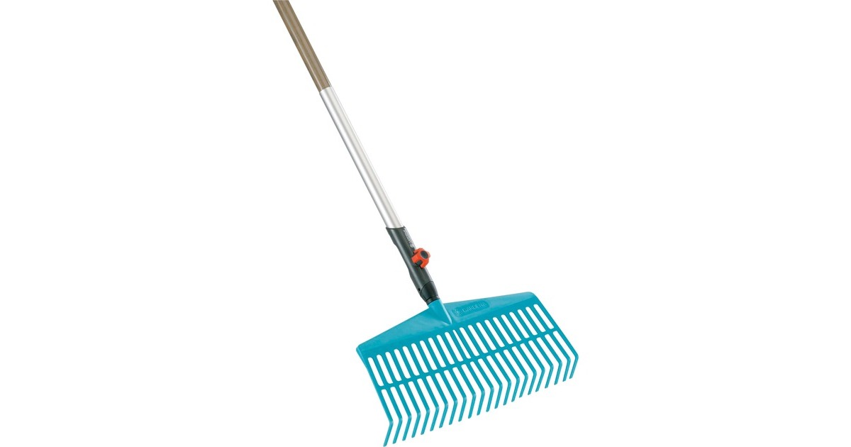GARDENACombisystem gazonhark bladhark  (Turquoise/houtkleur, 3020-23)