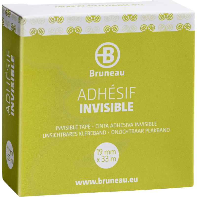 Ruban adhésif Bruneau invisible - Largeur 19 mm x longueur 33 m