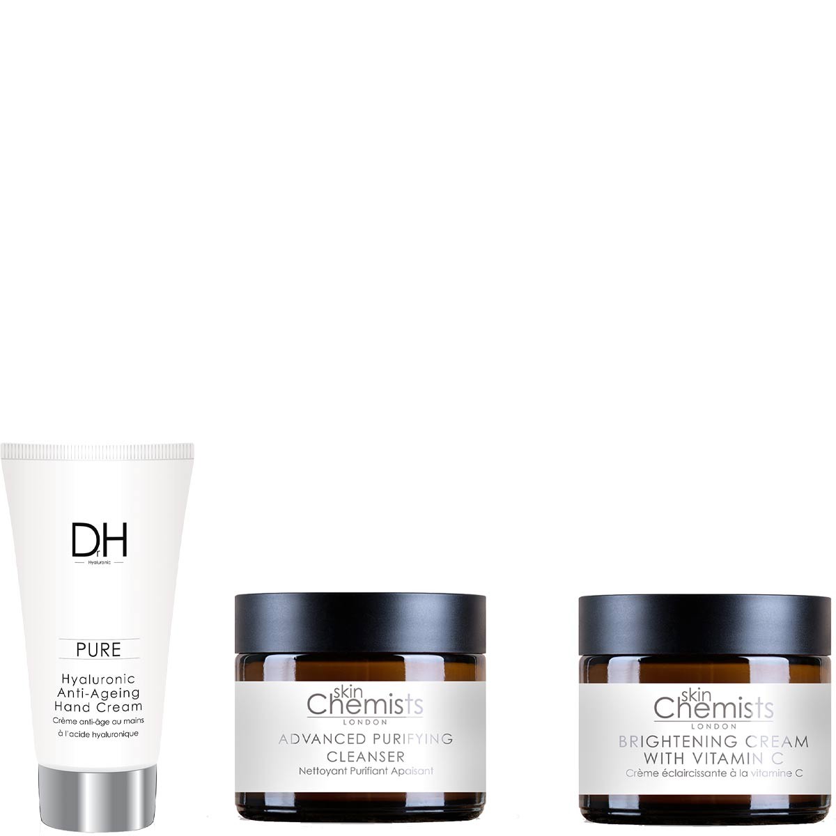 Routine hydratant - Acide hyaluronique & vitamine C - Visage & mains - 3 produits