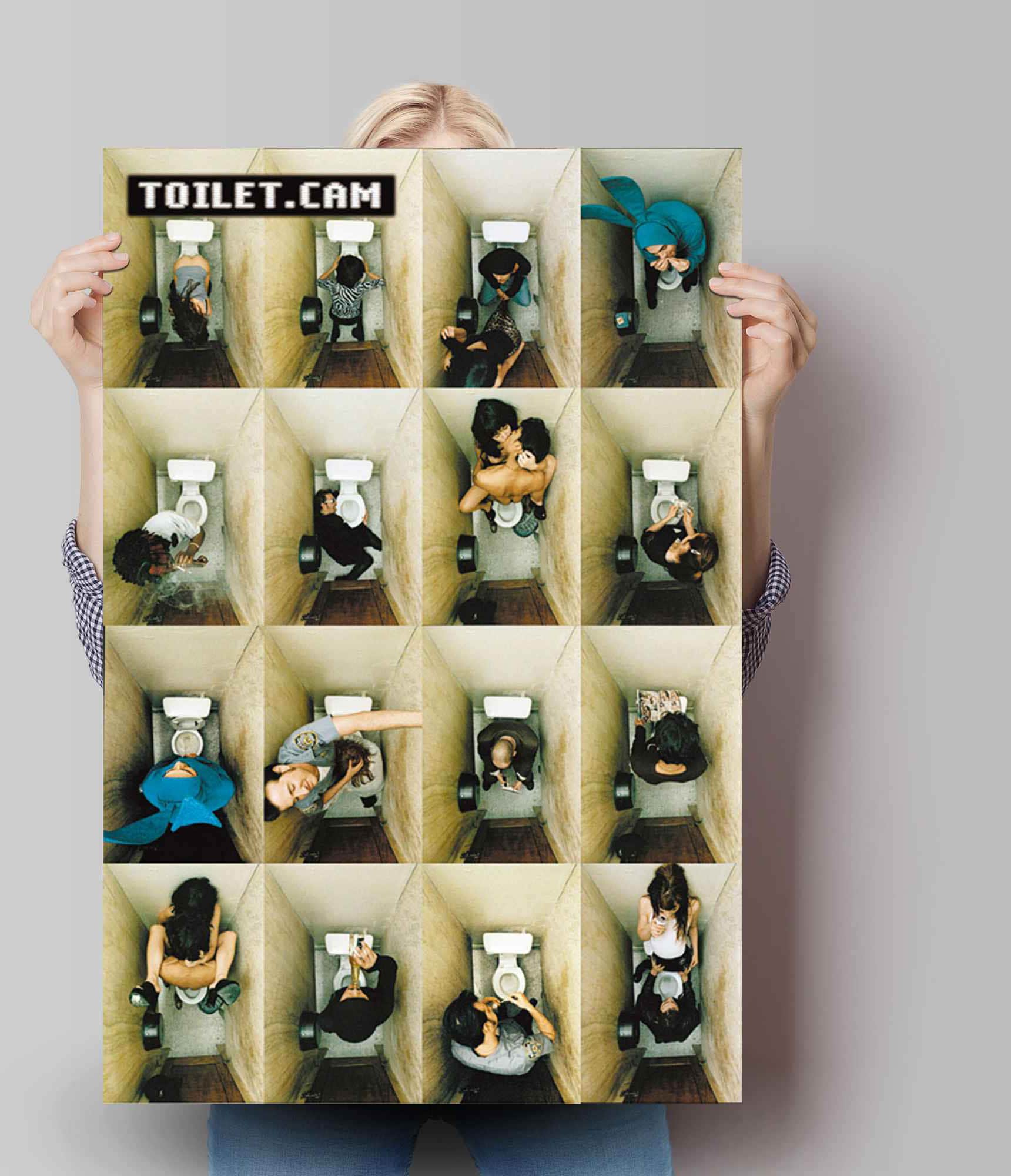 Reinders! Poster »Poster Toilet.Cam 2 family« Schriftzug 1 Stk. tlg.