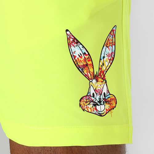 Short De Bain Bugs Bunny Graff Jaune Fluo