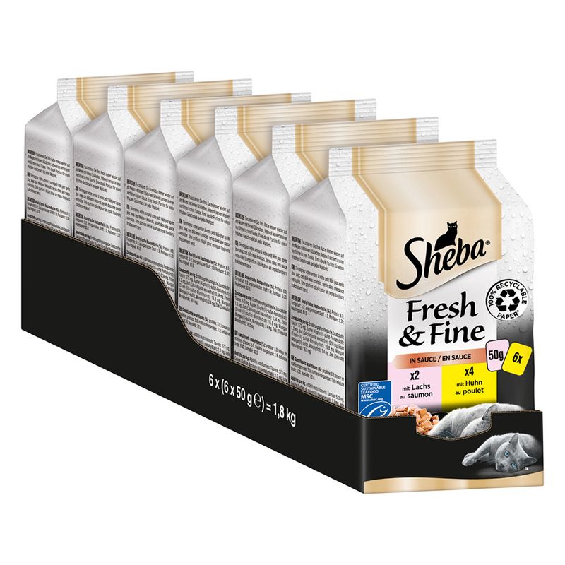Sheba Délices du jour / Fresh & Fine 6 x 50 g