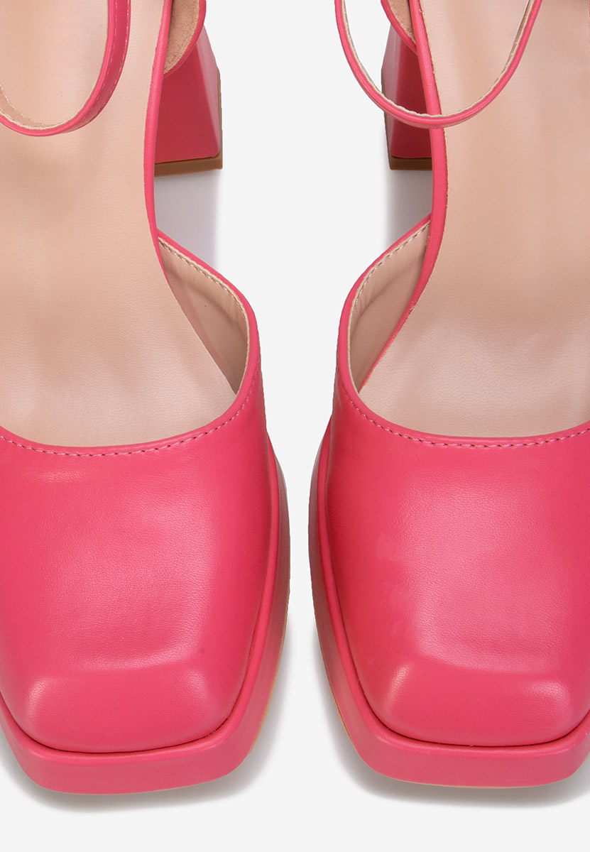 Chaussures à talon épais fuchsia Osera