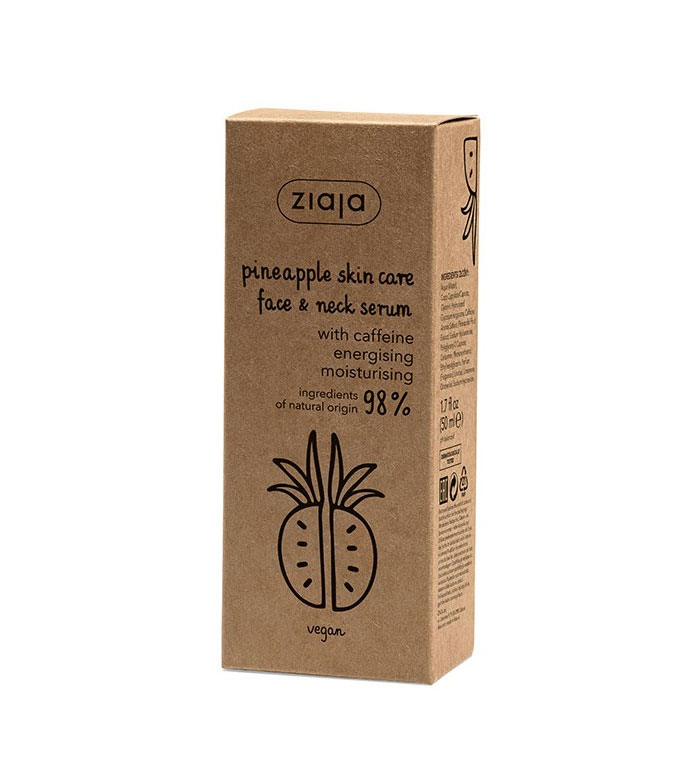 Ziaja - Soro para rosto e pescoço com cafeína - Abacaxi