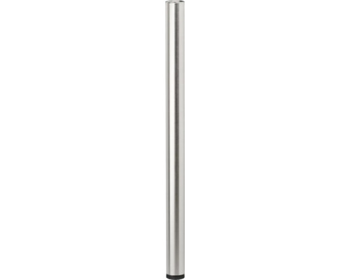 Tarrox ronde tafelpoot, diameter 87 cm, 60 mm in hoogte verstelbaar, afwerking roestvrij staal