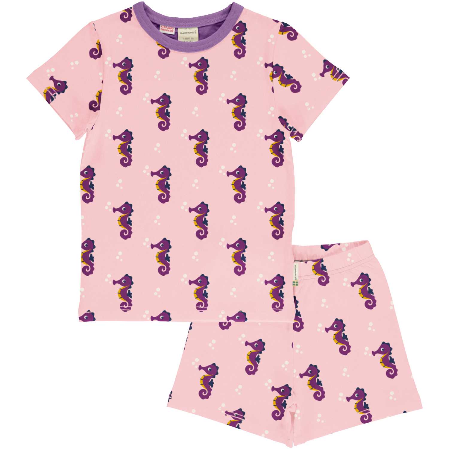 Schlafanzug SEAHORSE kurz in rosa