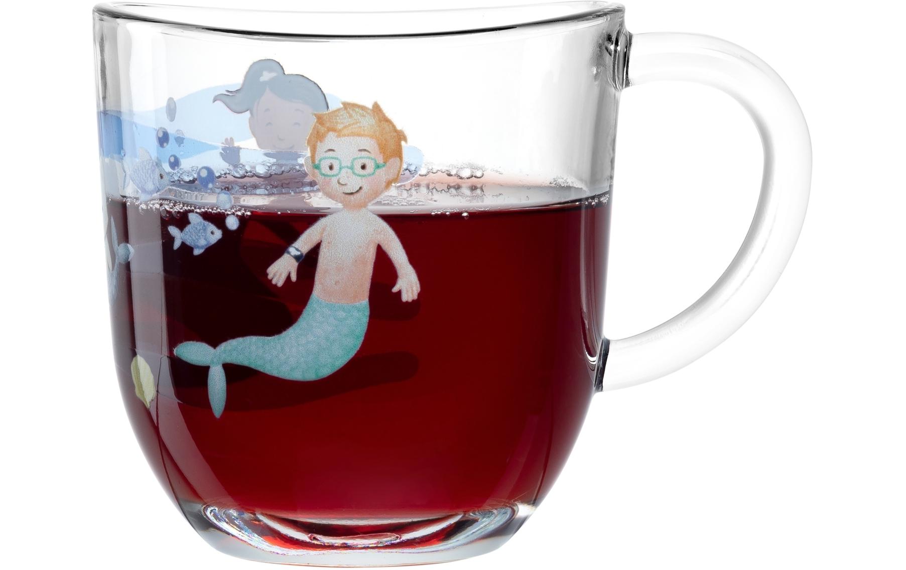 Kindertasse Avvenutura 280 ml, 6 Stück, MeerTassen-Set für Kinder mit Henkel
