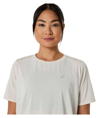 Maillot manches courtes Asics Road Beige Femme