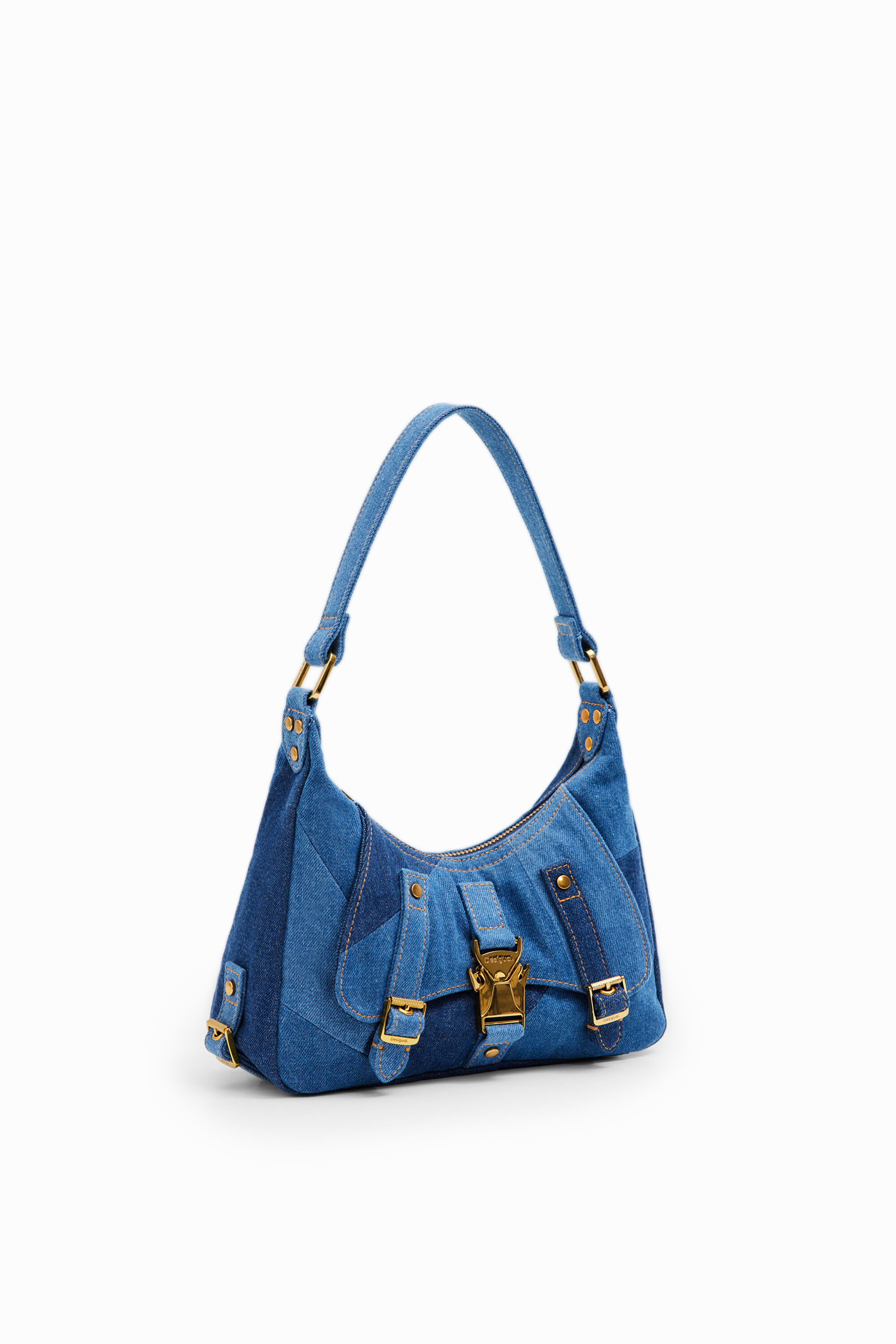 Bolsa jeans María Escoté com patch