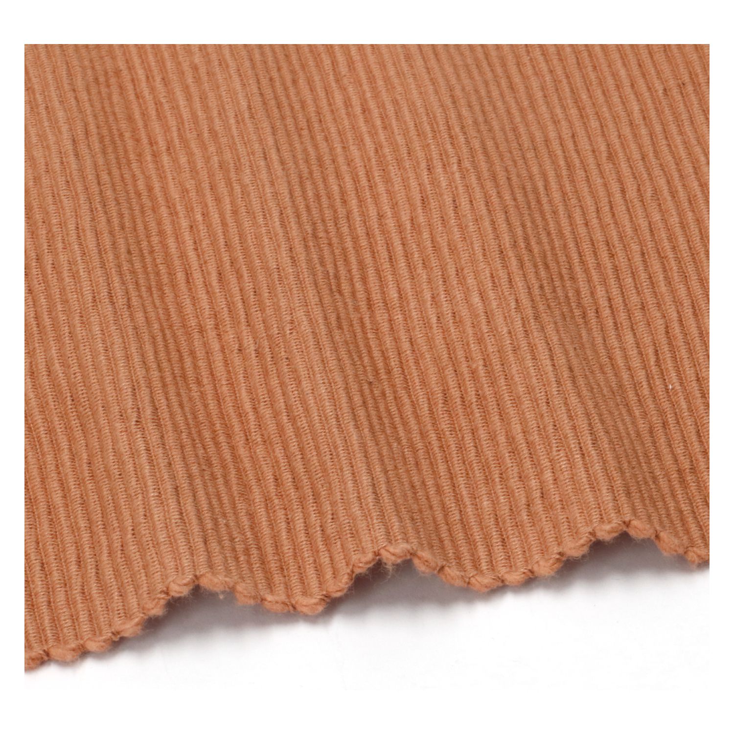Placemat geribbeld, GOTS bio-katoen, bruin, 35 x 50 cm