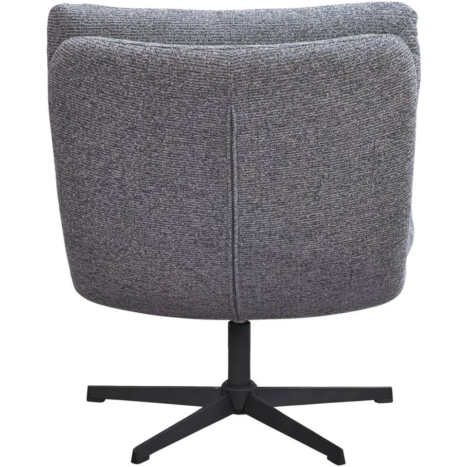 Fauteuil Bobbi incl. hocker - antraciet