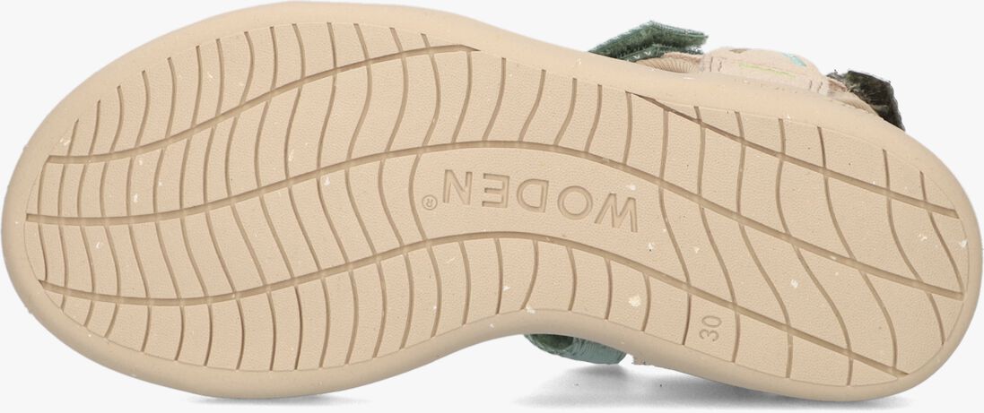 WODEN groene woden sandalen cirkeline