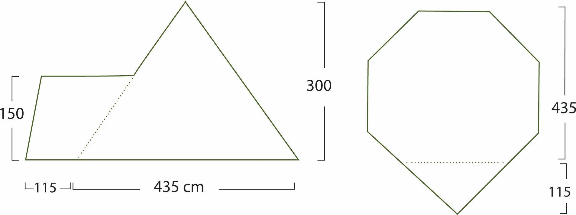 Helsport Varanger 8-10 Camp Outer Tent Incl. Pole Green