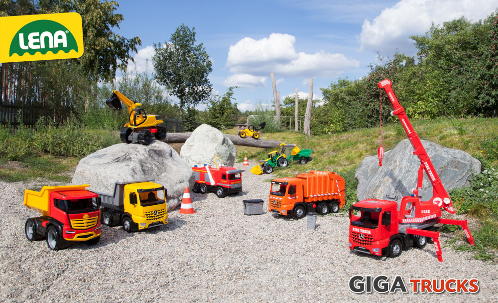 Simm Starke Riesen Traktor mit Schaufel und Anhänger, Schauk