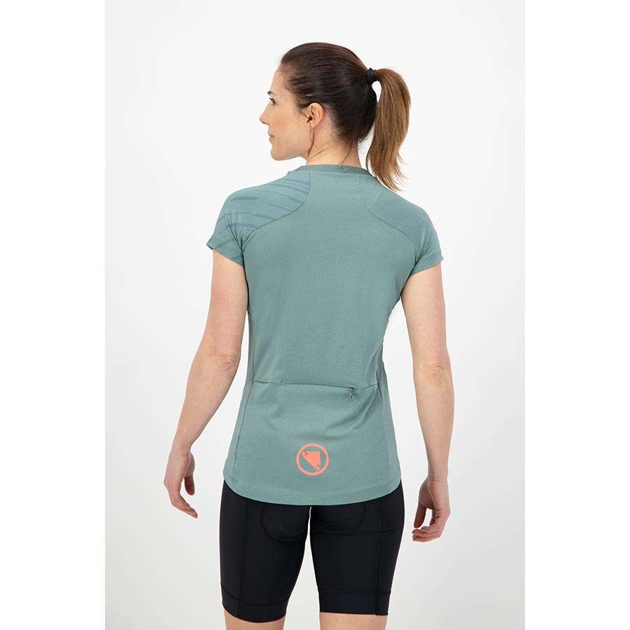 Endura Single Track MTB Fietsshirt Korte Mouwen Groen Dames