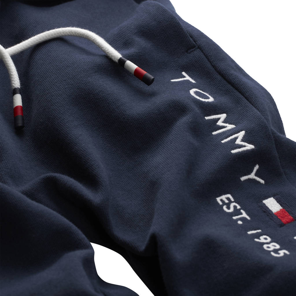 Tommy Hilfiger joggingbroek van katoen donkerblauw