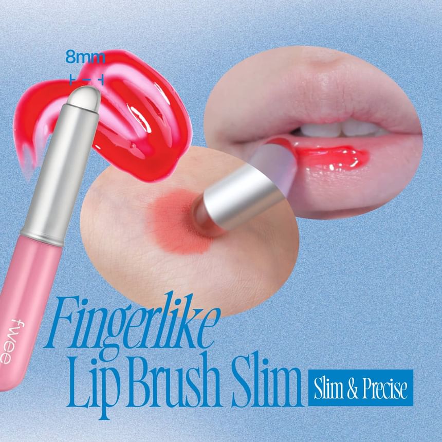 fwee - Vingervormige siliconen lippenborstel mini - 2 soorten