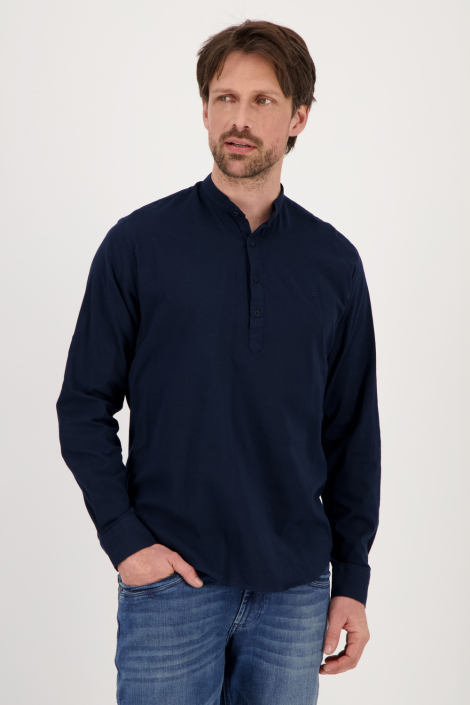 Gabbiano blauwe heren overhemd
