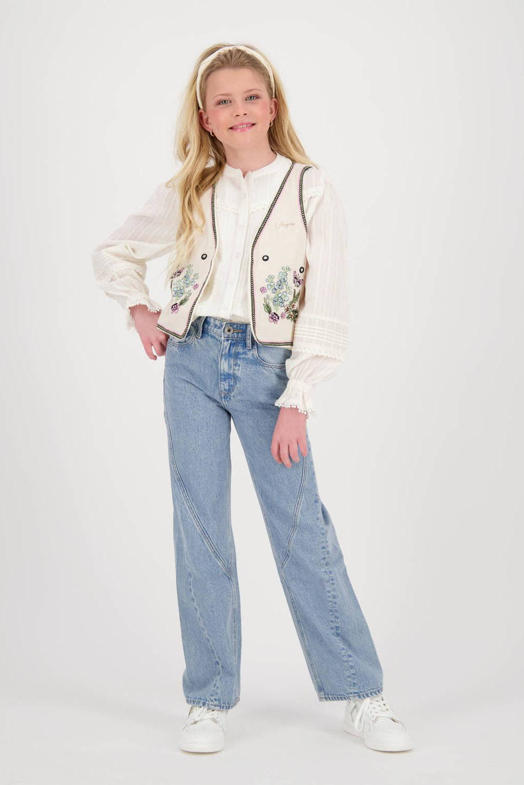 Vingino loose fit jeans Cato blauw