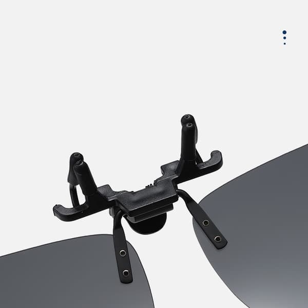 INF Polariserte Clip-on Solbriller: Ultimativ UV400 Beskyttelse Svart+grå