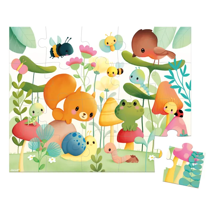 Janod Puzzle Les compagnons du jardin - 20 pièces