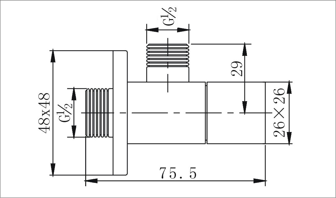 Kerra ZKSS hoekstopkraan 1/2x1/2