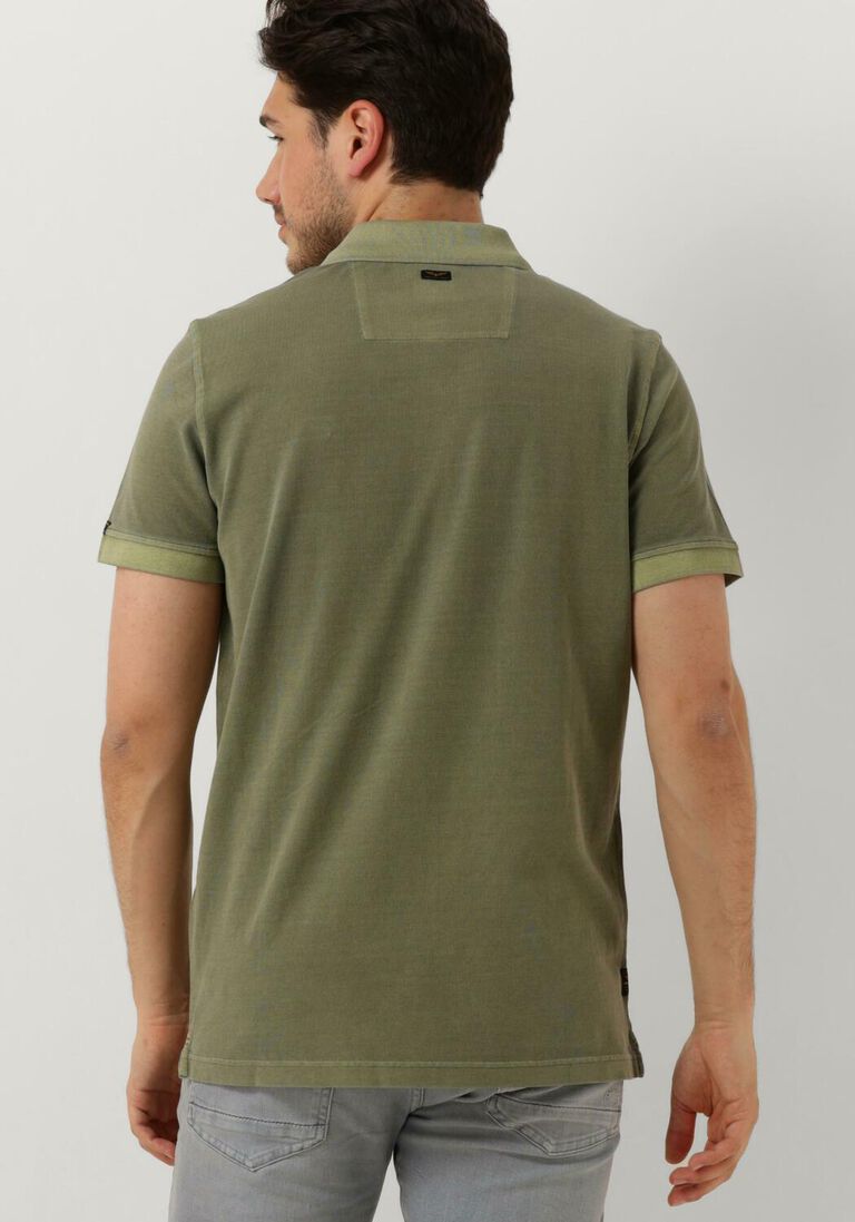 PME LEGEND groene pme legend polo short sleeve polo garment dye