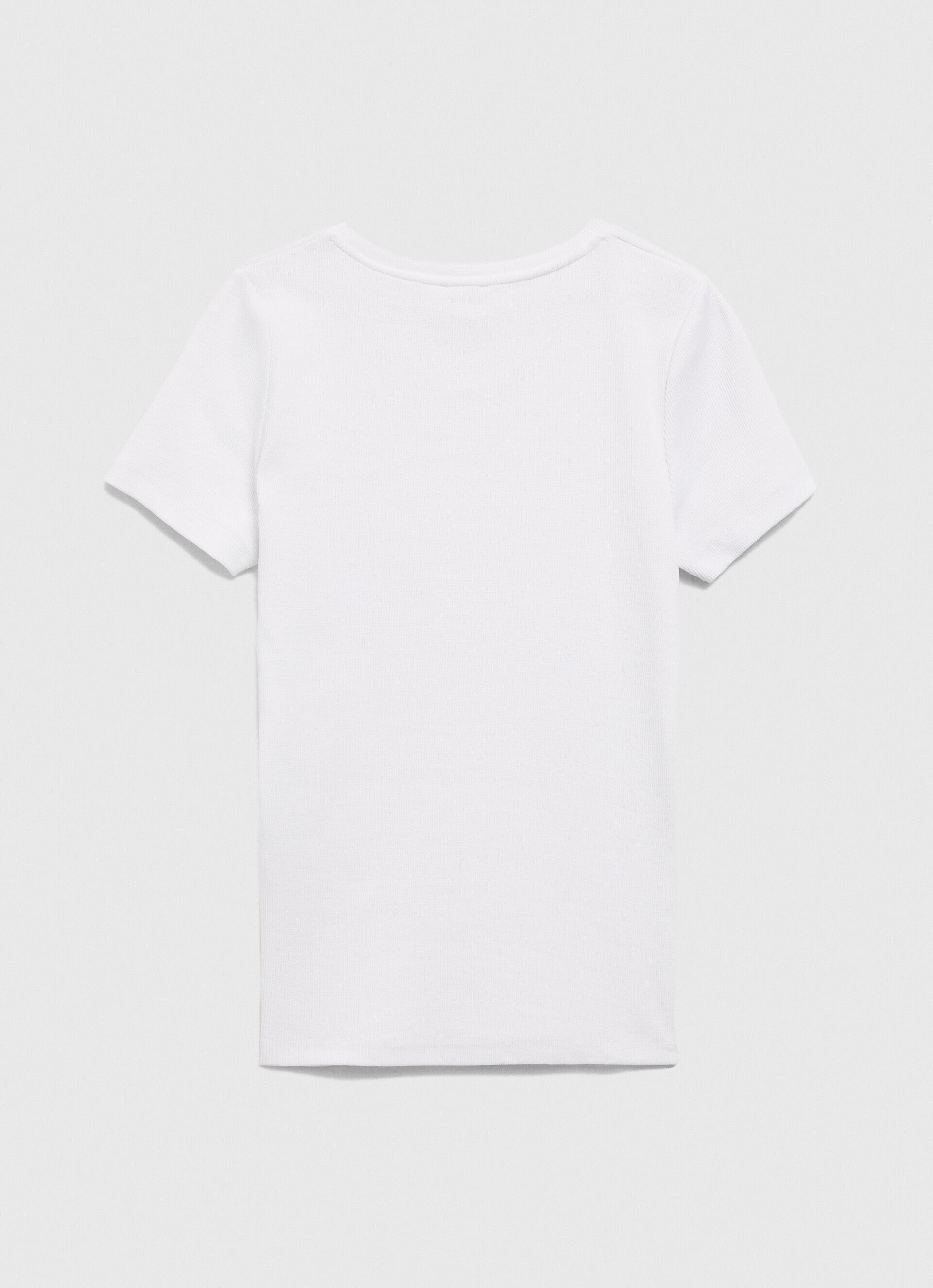 CAMISETA DE ALGODÃO COM LOGOTIPO - branca