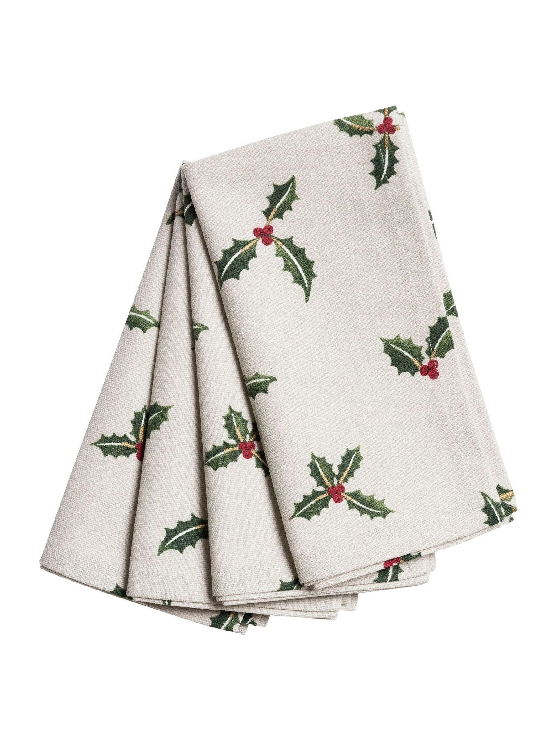 Sophie Allport Holly & Berry Napkins Set of 4