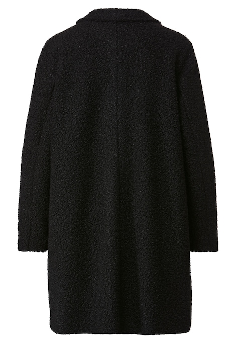 Kurzmantel, Straight Fit, Bouclé, Revers, Langarm