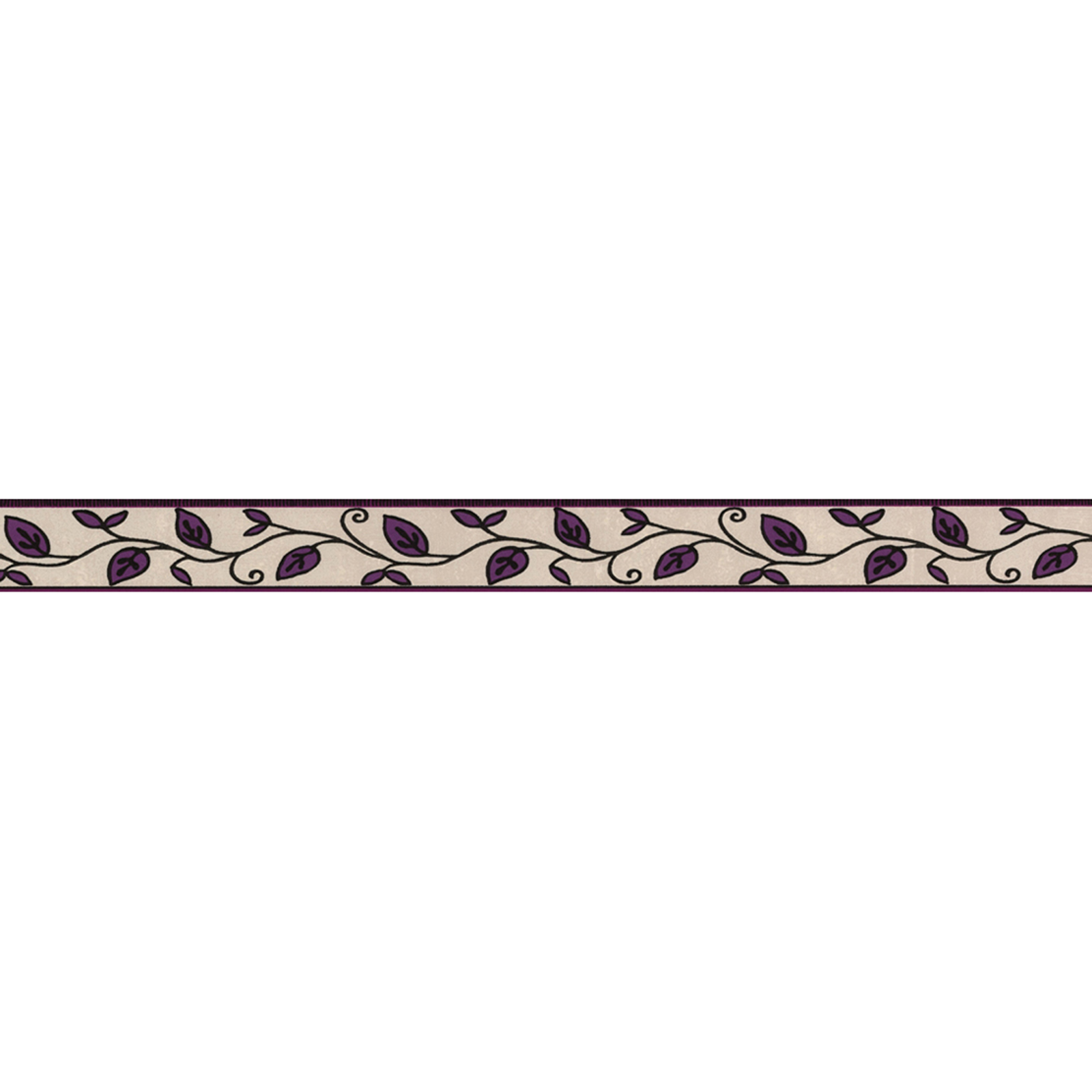 Vinyl-Borte ONLY BORDERS 7 - flieder - Blumen - 5 cm