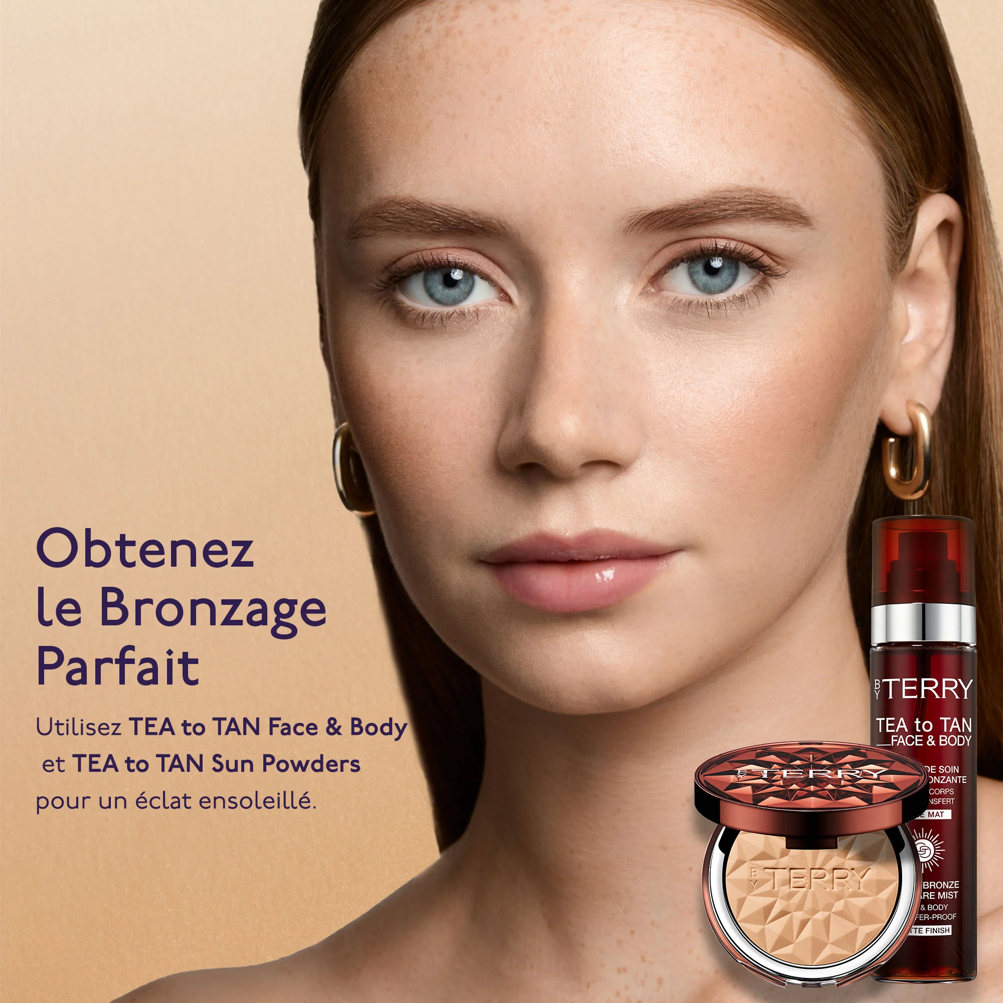 TEA TO TAN SUN POWDER |- 1. FAIR BRONZE