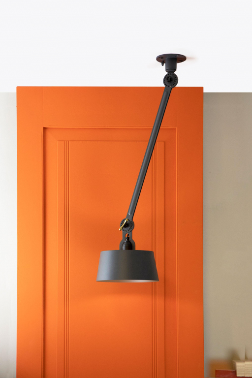 Tonone Bolt Upperfit 1 Arm plafondlamp Ø22 install Smokey Black