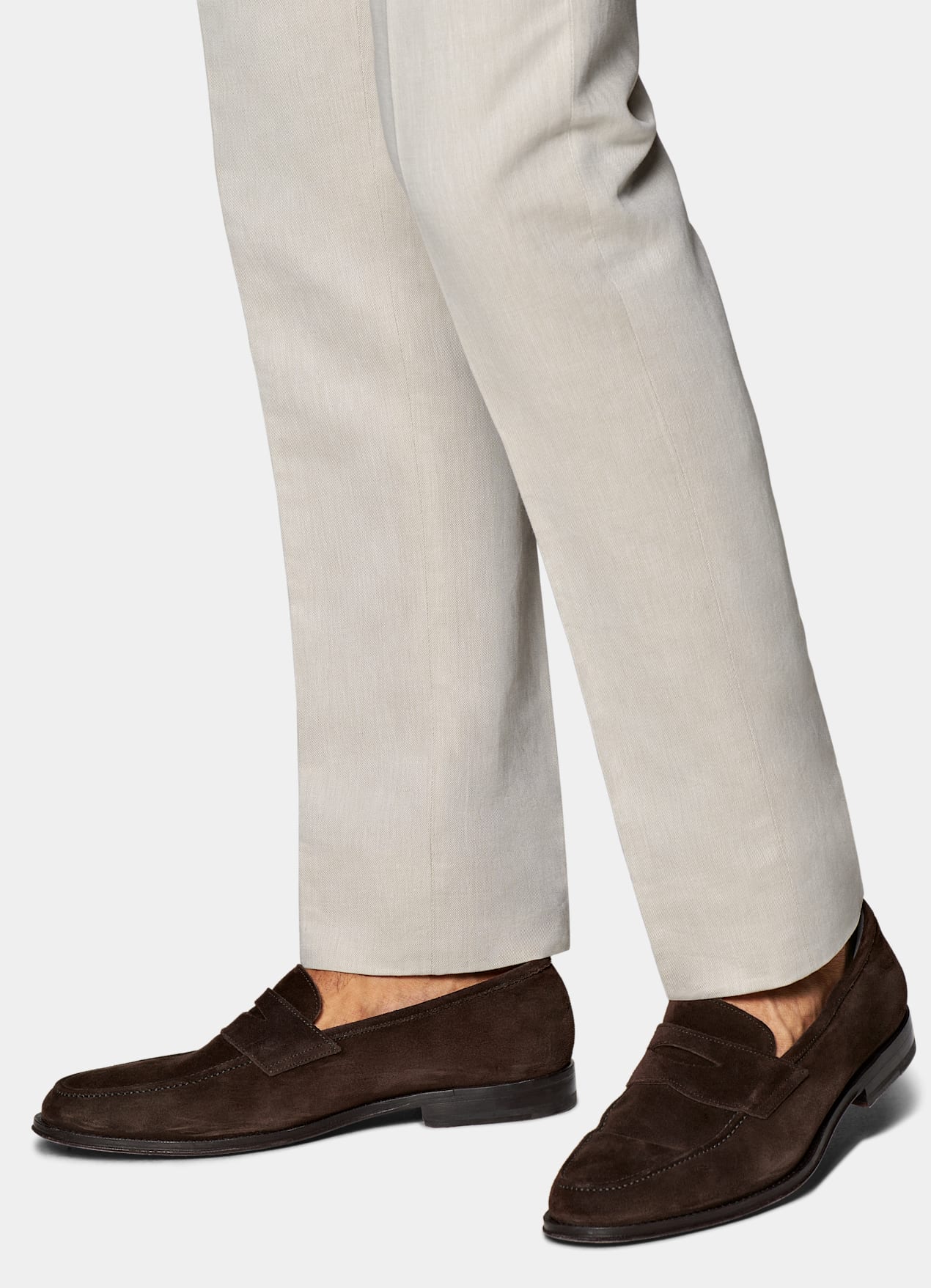 Pantalon Slim Leg Straight sable