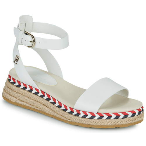 Tommy Hilfiger - LOW WEDGE SANDAL Blanco