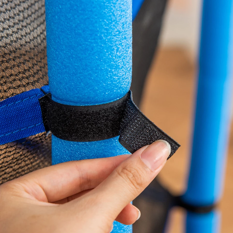 HOMCOM Trampolin mit Sicherheitsnetz blau