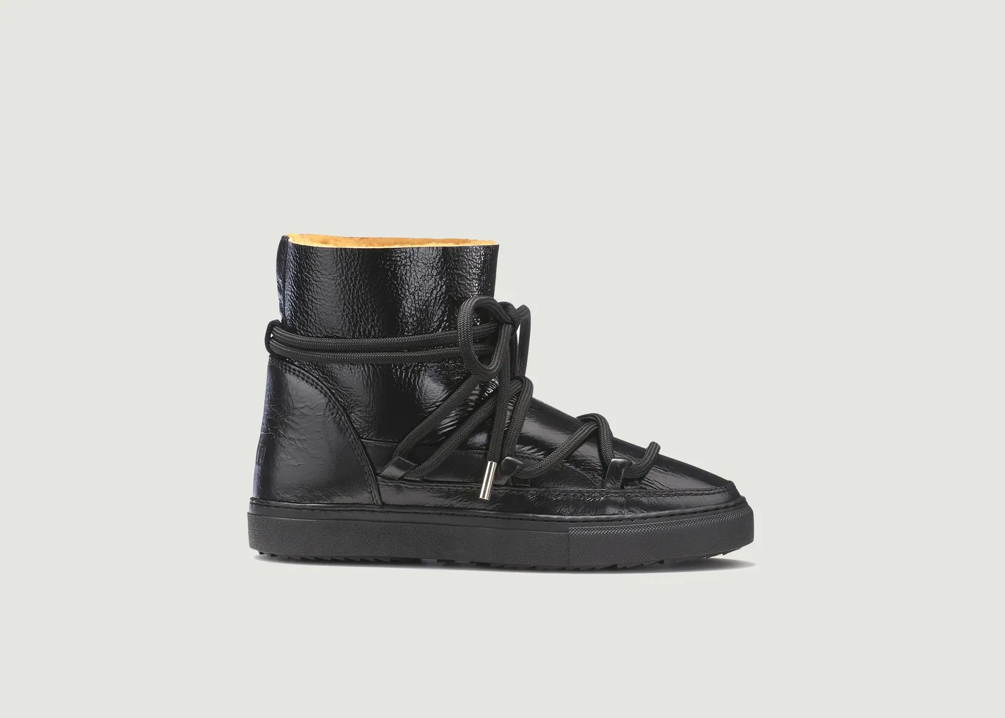 Bottines vernies en cuir et laine Inuikii
