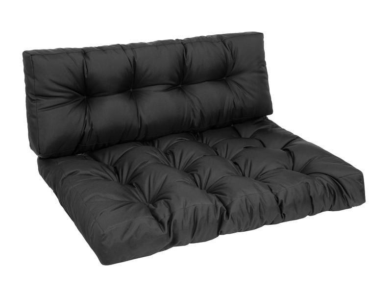 COCON Palettenkissen-Set, Schwarz Lounge Kissen-Set für Europaletten